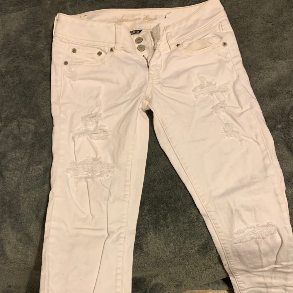 AE White Skinny Jeans